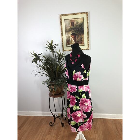 Sandra Darren Women Dress Sleeveless 10 Lined Bohemian Peasant Cottage Boho - Picture 5 of 9